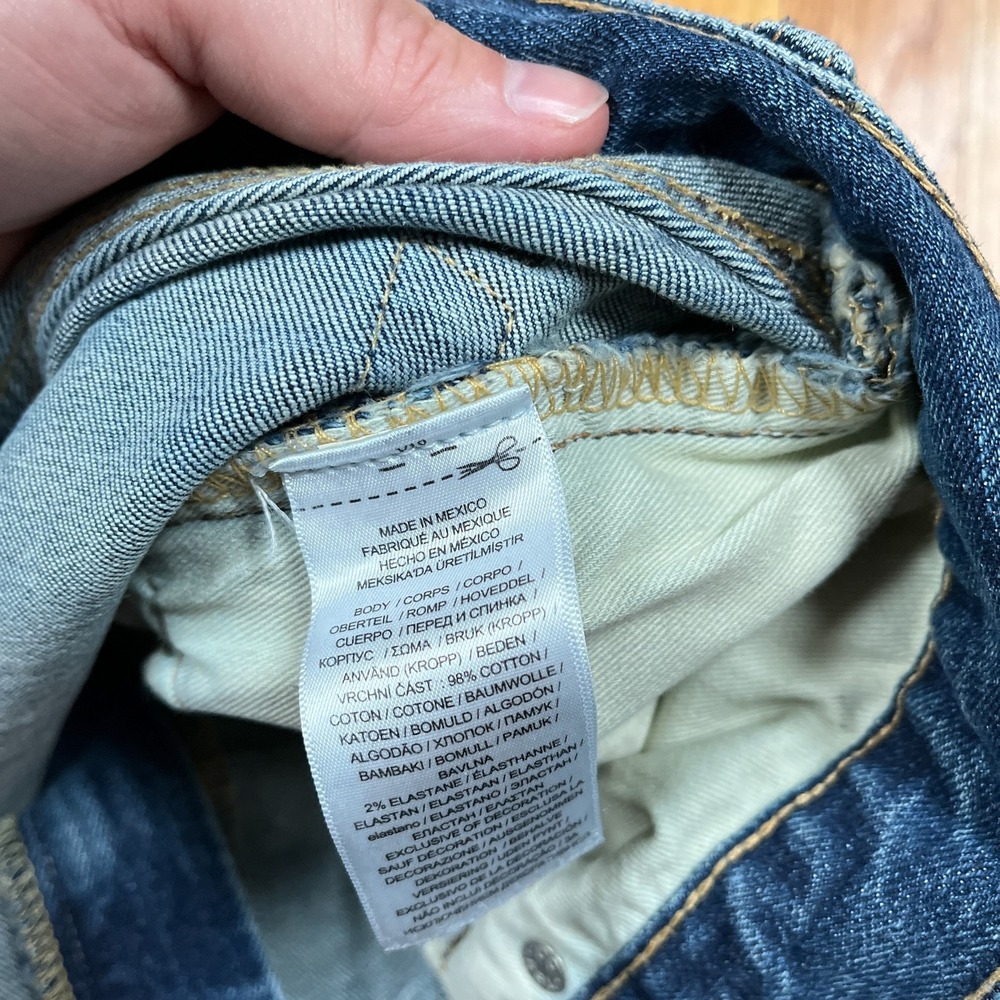 RRL Double RL Slim Narrow Jeans 42x28 (40x32 Tag) Blue Stretch Denim Hemmed - Picture 12 of 12